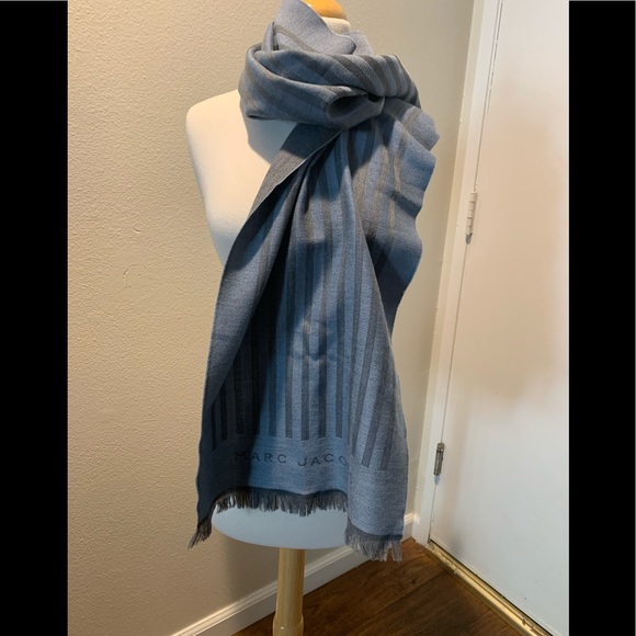 Marc Jacobs Accessories - Marc Jacobs one size black silver scarf 100%wool